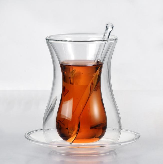 GD0323 Double Wall Insulation Glass Coffee Mug