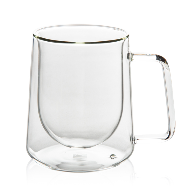 GD0504 Double Wall Heat Insulation Glass Mug 