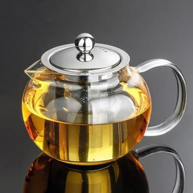 GTP0313 Glass Teapot with Stainless Steel Filter 